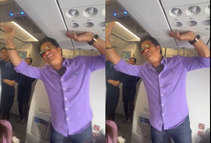 Sachin-Sachin, Entire Flight Go Bonkers As Tendulkar Travels Economy | WATCH VIDEO
